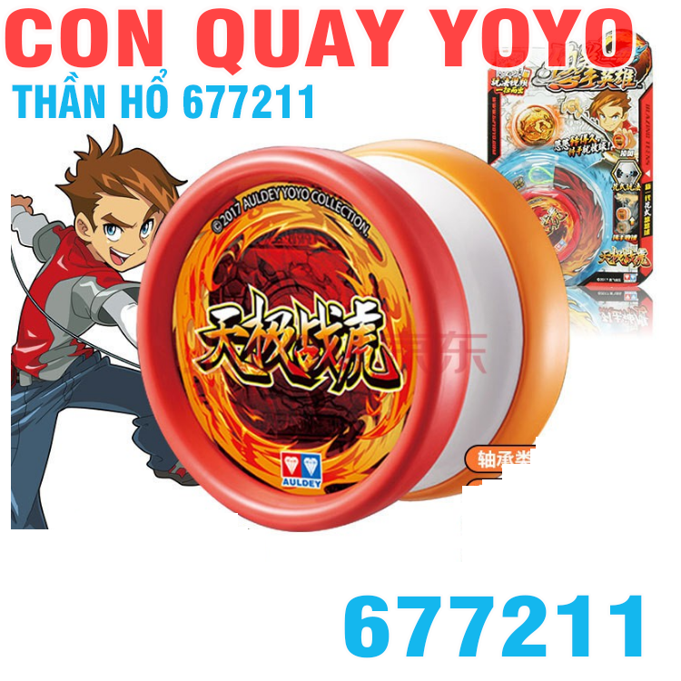 Yoyo con quay đồ chơi trẻ em tuyệt đỉnh yoyo Thần Hổ dòng truyền thống cơ bản bằng nhựa cao cấp mã 677211