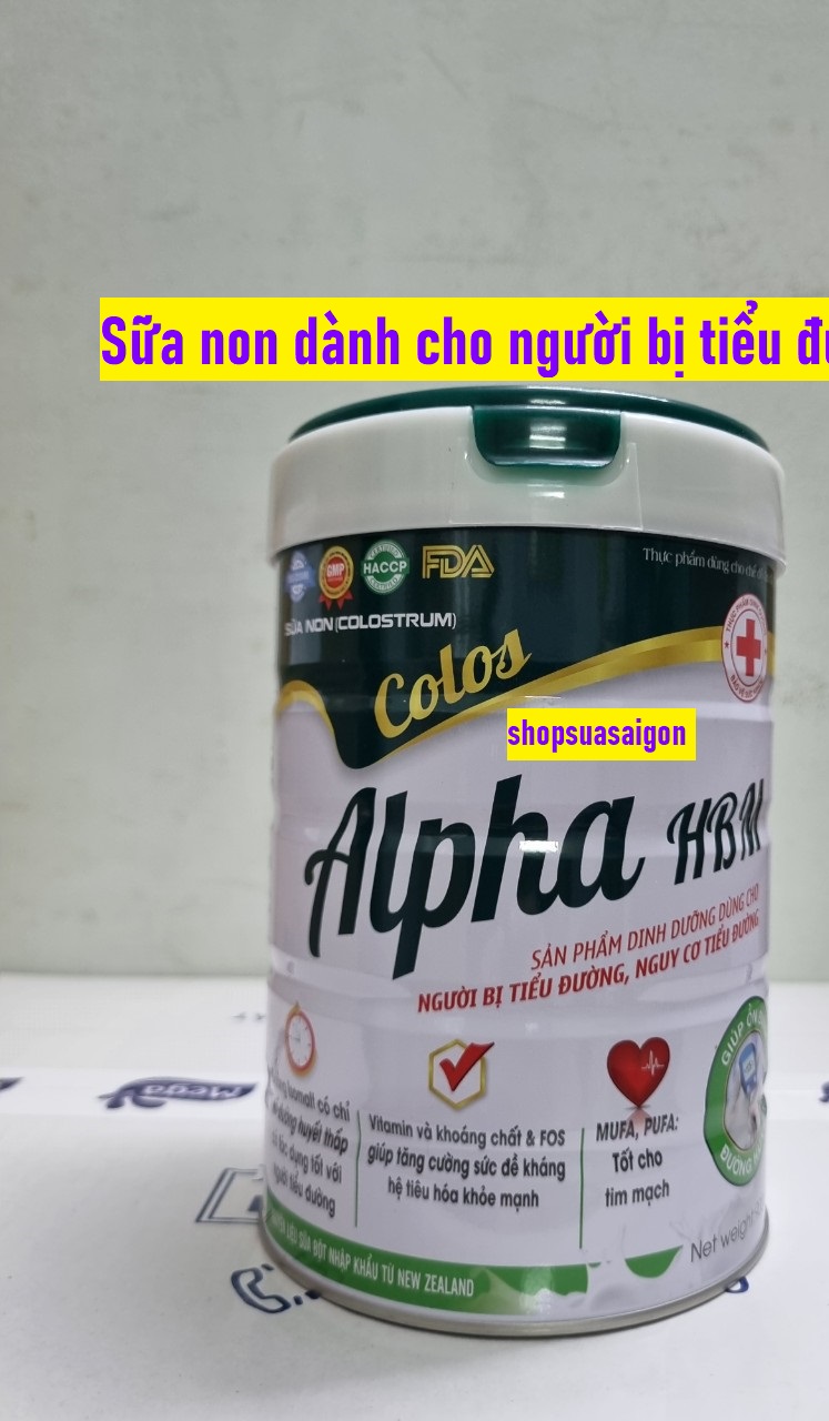 Sữa non alpha hbm dành cho người tiểu đường .