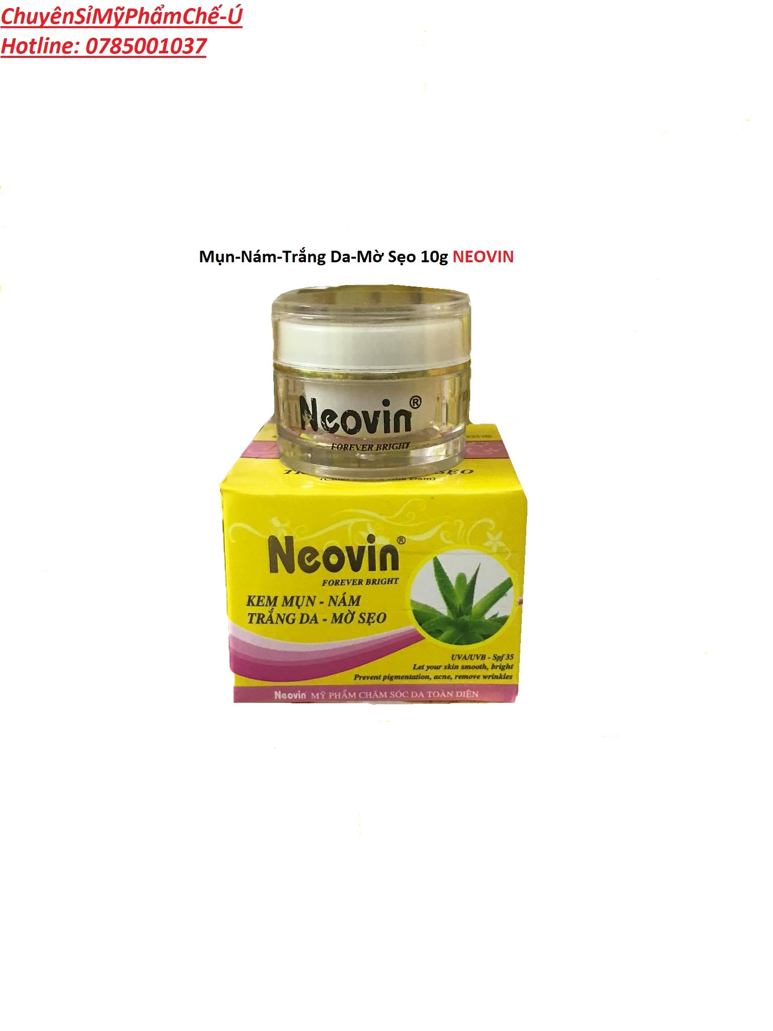 Kem Mụn-Nám Trắng Da-Mờ Sẹo 10g Neovin