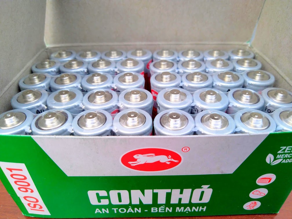 HỘP 40 VIÊN PIN CON THỎ AA DÙNG CHO ĐỒNG HỒ