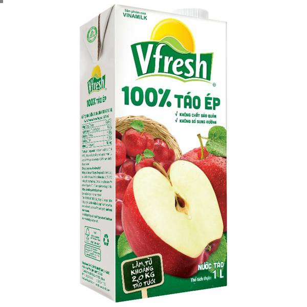 Vinamilk nước táo ép 100% vfresh 1 lít