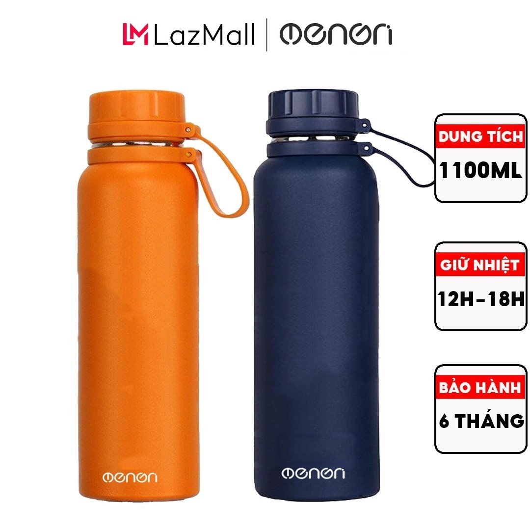 Bình giữ nhiệt oenon 1100ml chất liệu inox sus304 giữ nhiệt 18h có dây treo tiện lợi
