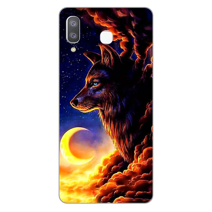 Ốp lưng điện thoại samsung galaxy a8 star - 01033 0267 wolf03 - silicon dẻo