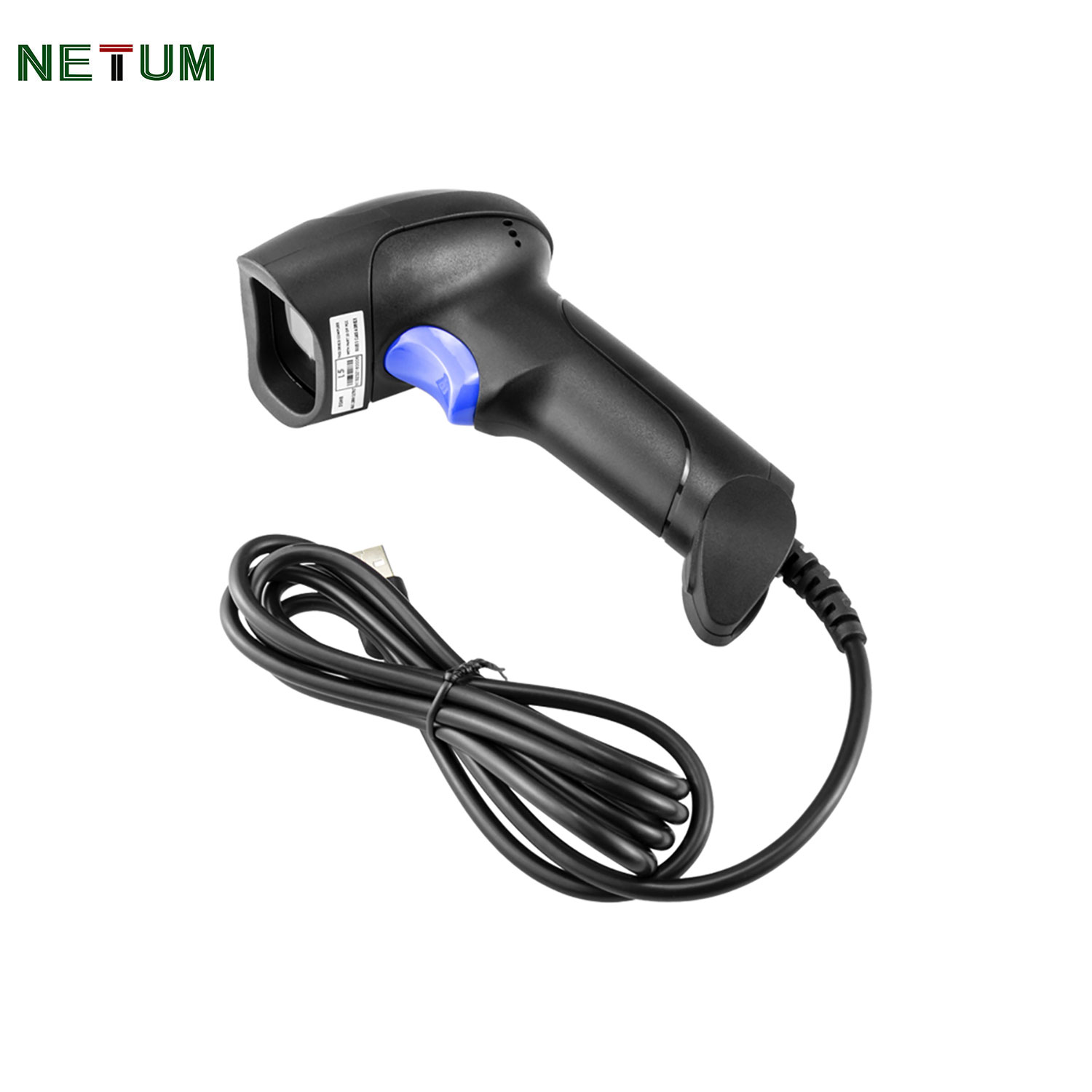 Netum Máy quét mã vạch USB 2D cầm tay Đầu đọc mã vạch hình ảnh 2D 2D tự động có dây với giá đỡ có thể điều chỉnh cho cửa hàng, siêu thị, kho