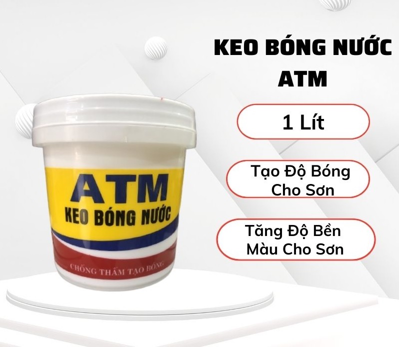 Keo bóng nước chống thấm ATM 1 Lit dùng cho tường nhà, chậu cảnh