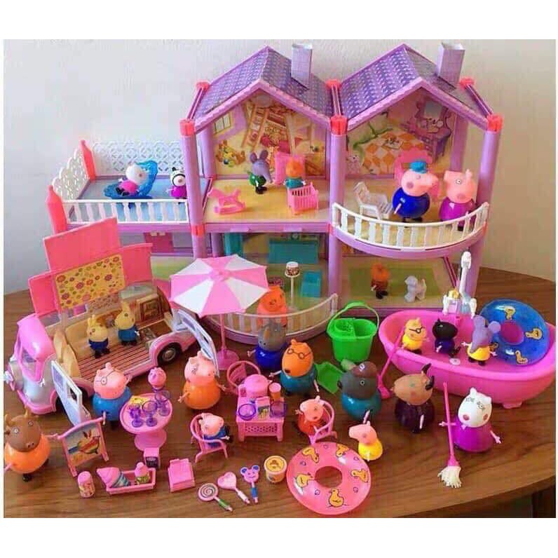 Ngôi nhà heo lớp học cho bé pepa pig giá rẻ