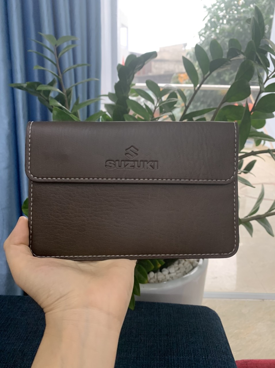 Ví da đựng đăng kiểm giấy tờ ô tô cao cấp LOGO SUZUKI