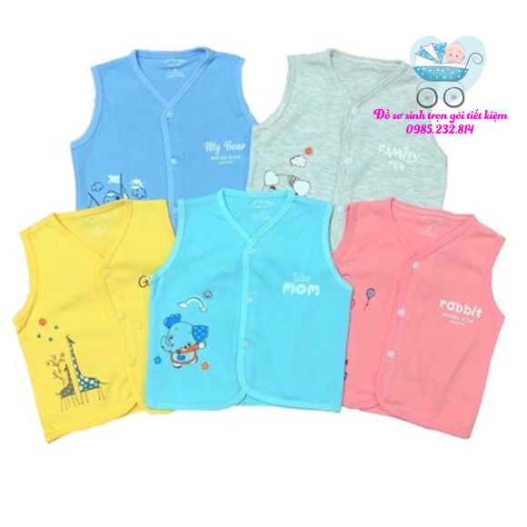 Áo gile cotton 2 lớp Baby Leo đẹp-Áo sơ sinh-6kg
