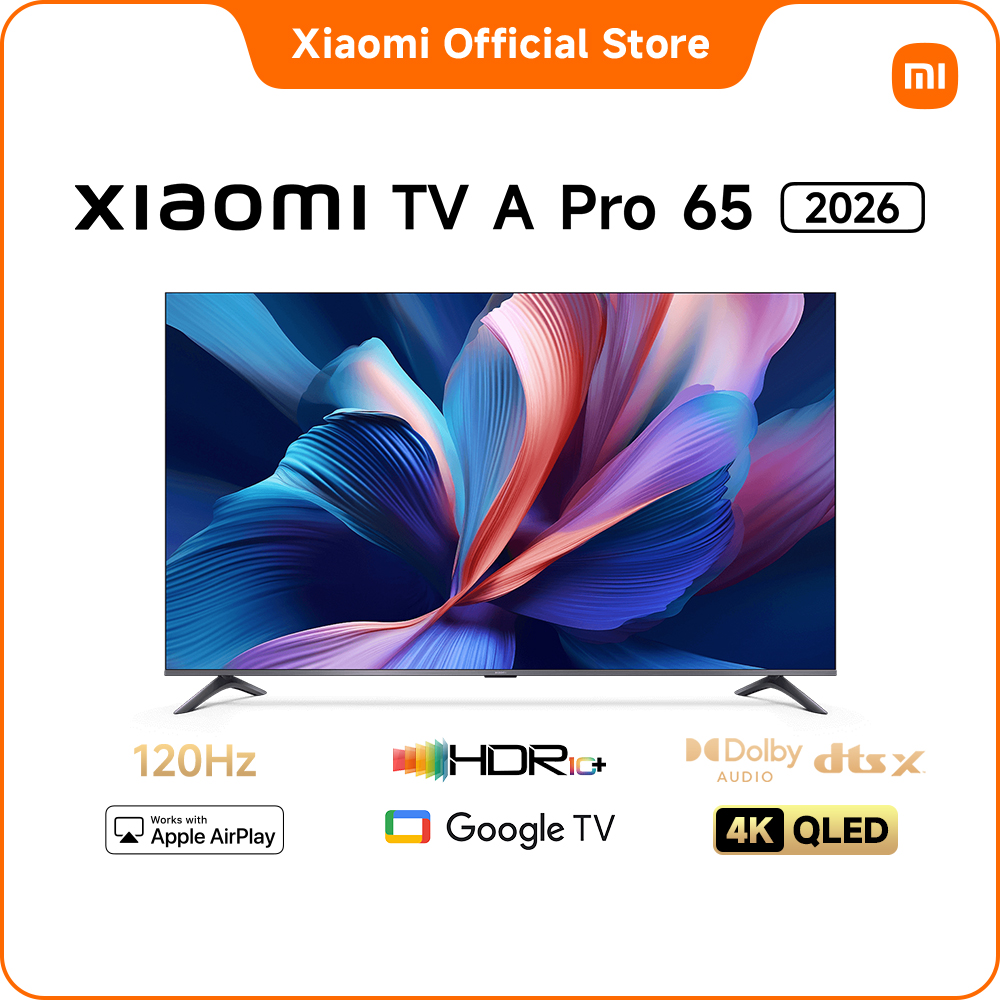 Xiaomi Tv a Pro 65'' 2026 | High-Brightness 4K Qled Display with Motion Smoothing Technology | Scanning Frequency Is 120Hz When Game Boost Mode Is Turned on Via Hdmi. | Eye-Catching Metal Surface with Ultra-Thin Frame Design Giá 13,740,000 Đồng*Miễn phí vận chuyển