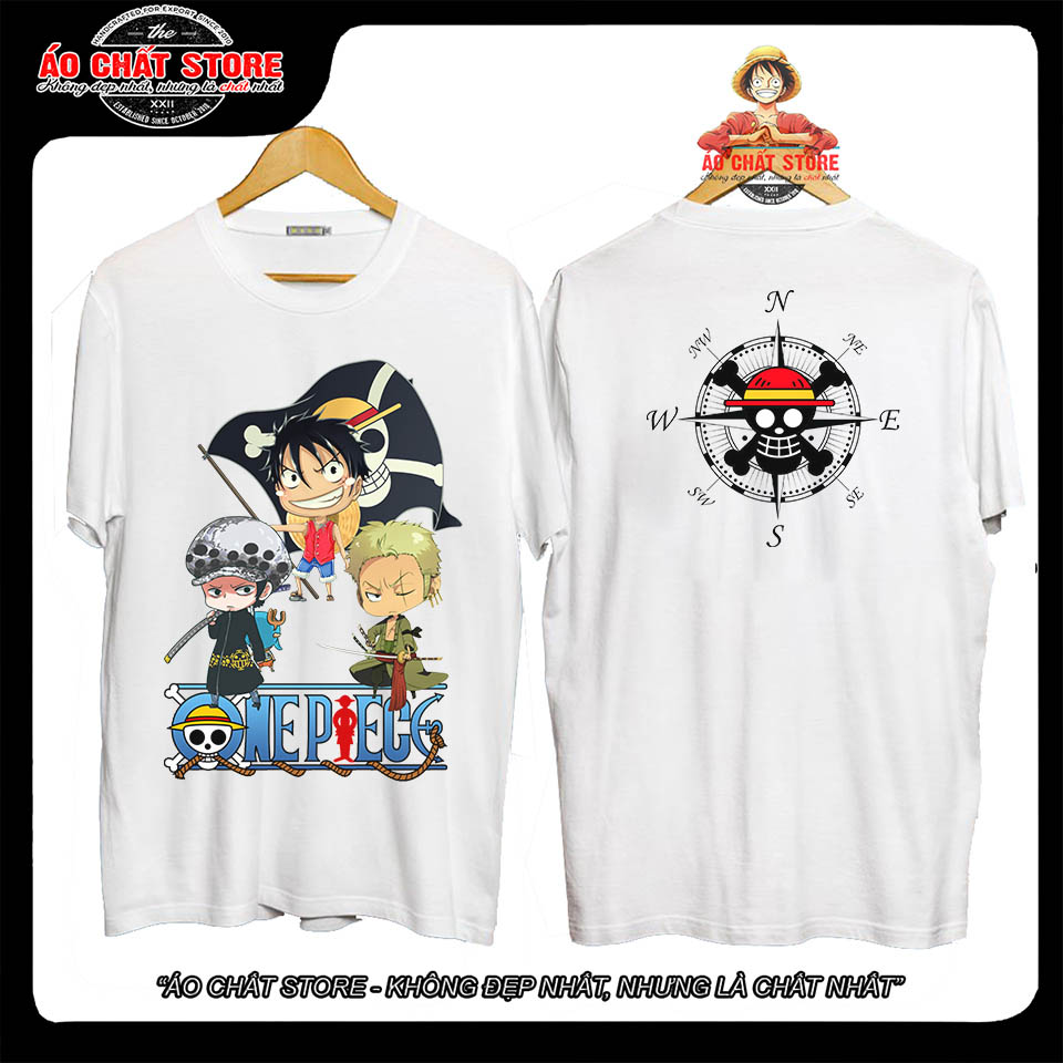 [HCM]Áo thun LUFFY LAW ZORO chibi siêu cute - Áo One Piece Luffy Đẹp OP168