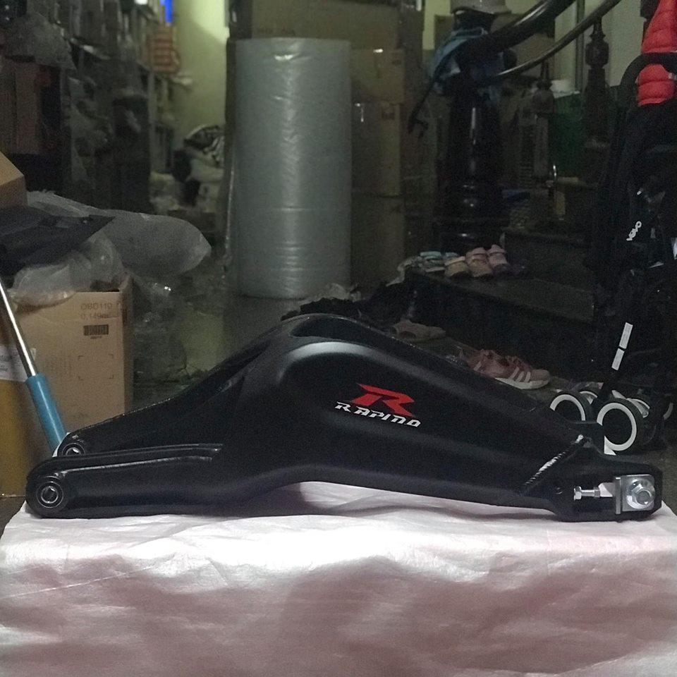 Bộ gắp nhôm kiểu R6 gắn Exciter 150 như zin màu Black