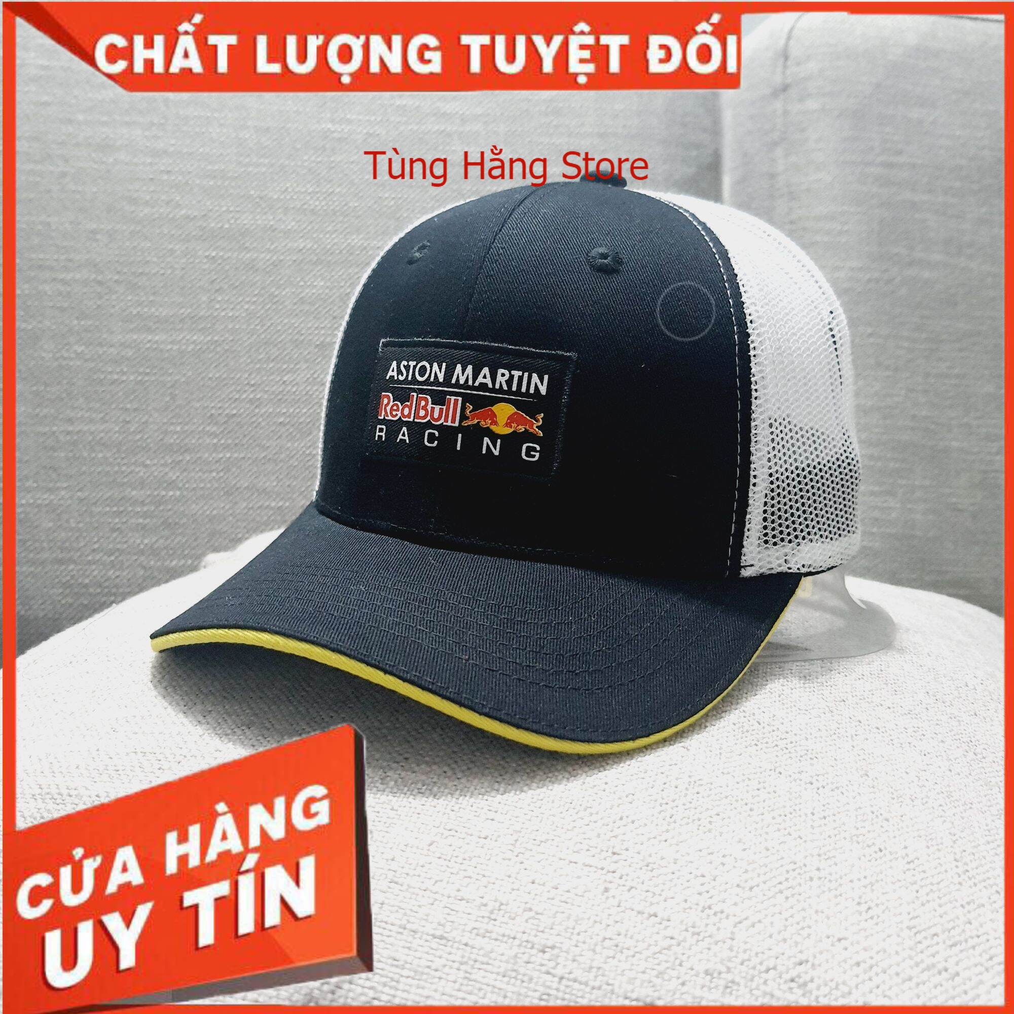 Nón lưỡi trai mũ lưỡi trai nón nam mũ nam mũ redbull vành cong phối lưới phong cách