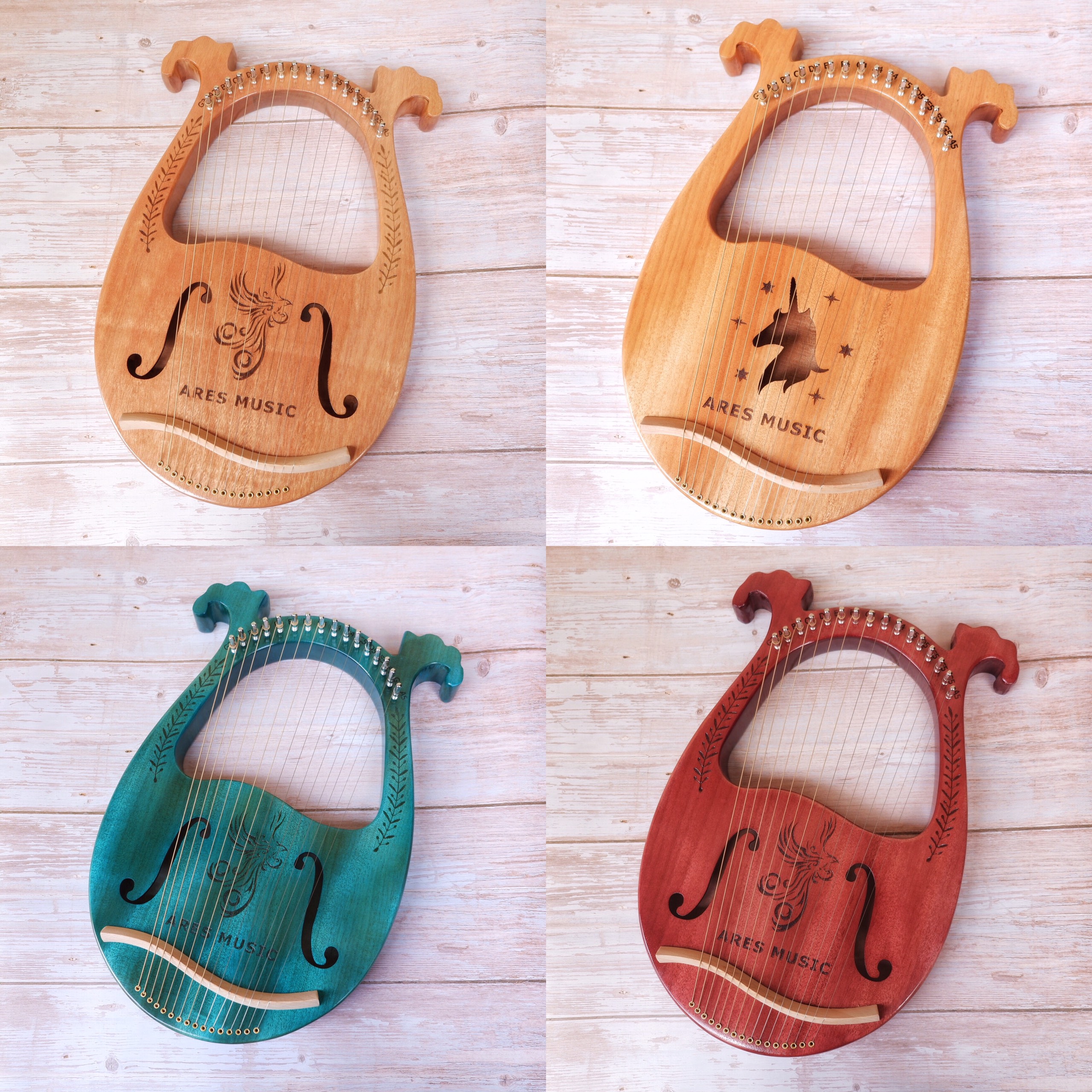 Đàn Lyre Ares Phoenix 16 Dây Cao Cấp