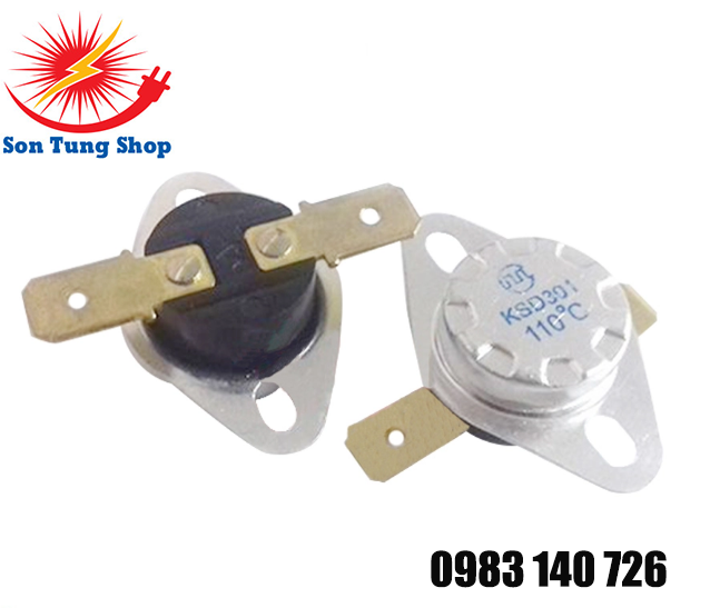 Rơ le, relay nhiệt ksd301 250v-10a nhiệt độ từ 40°- 200°