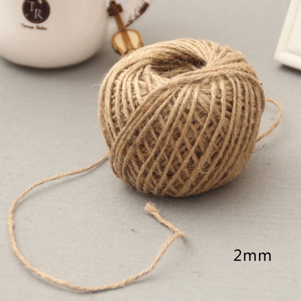 Dây thừng trang trí ,Dây gai cuộn 50m,bề rộng 2mm