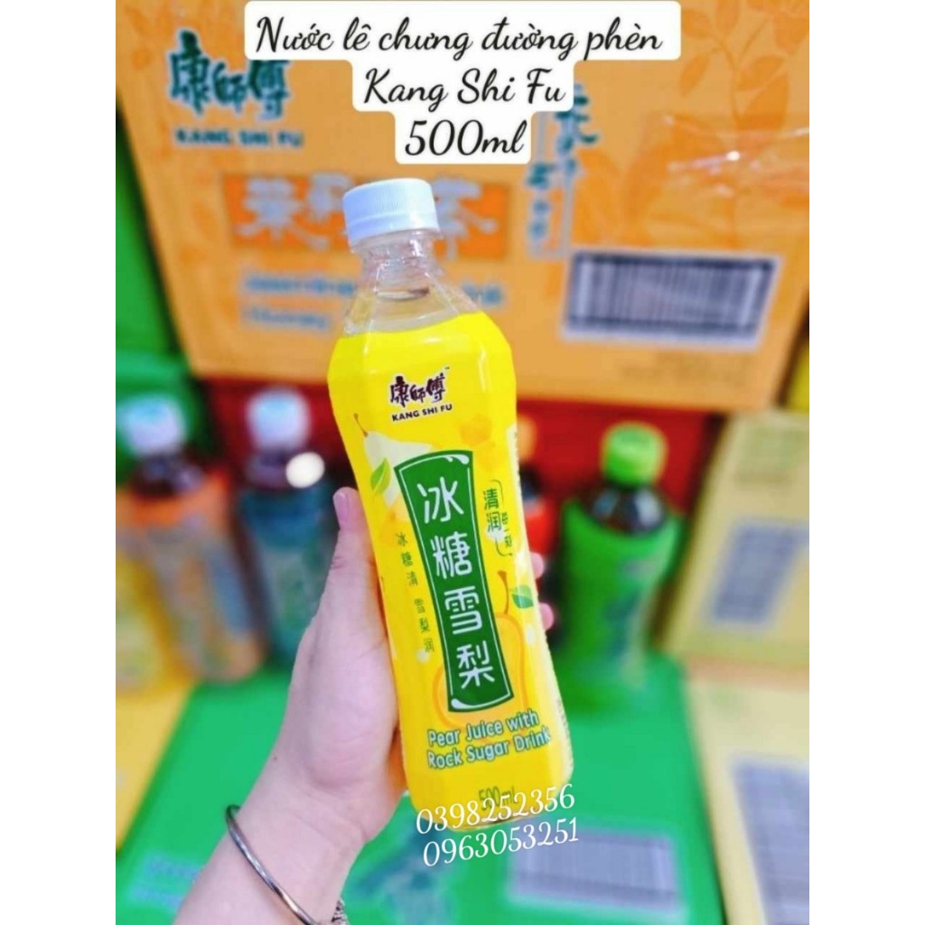 Nước lê chưng đường phèn Kang Shi Fu Pear Juice with Rock Sugar Drink 500ml (15) ( giá thùng )