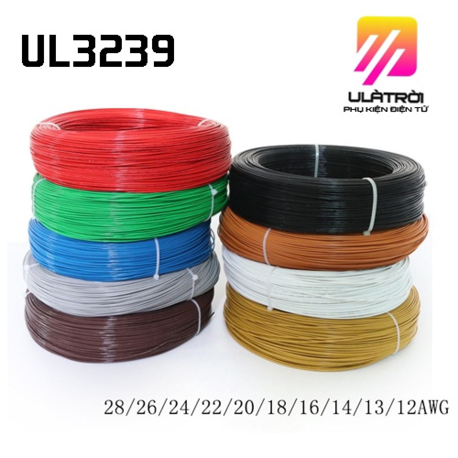 Dây điện silicone chịu nhiệt UL3239 AWG chuyên dụng
