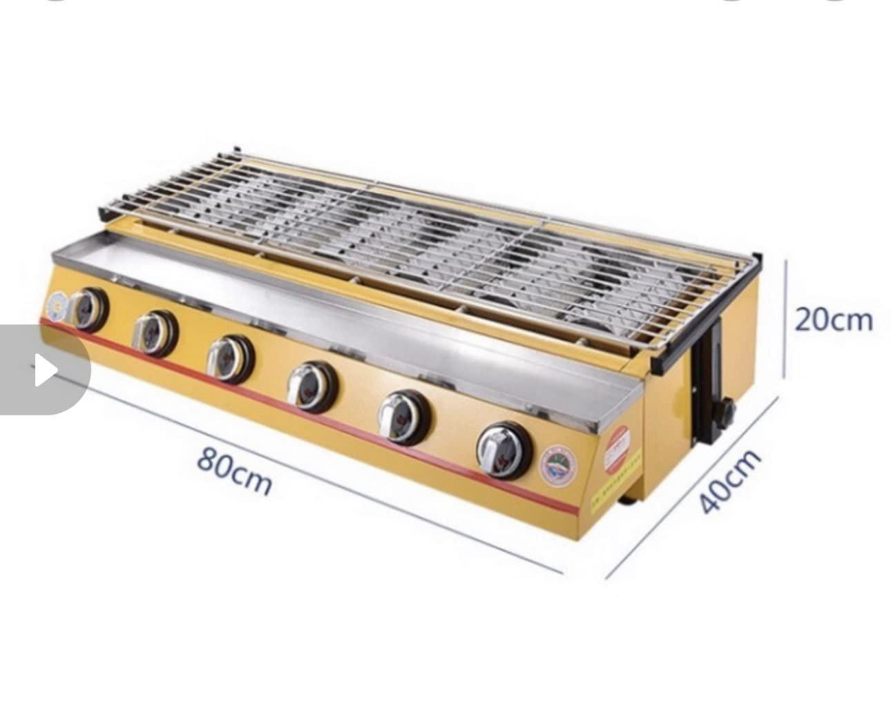 Bếp nướng bbq 4 và 6 họng bằng gas et-k222 bh chính hãng k255