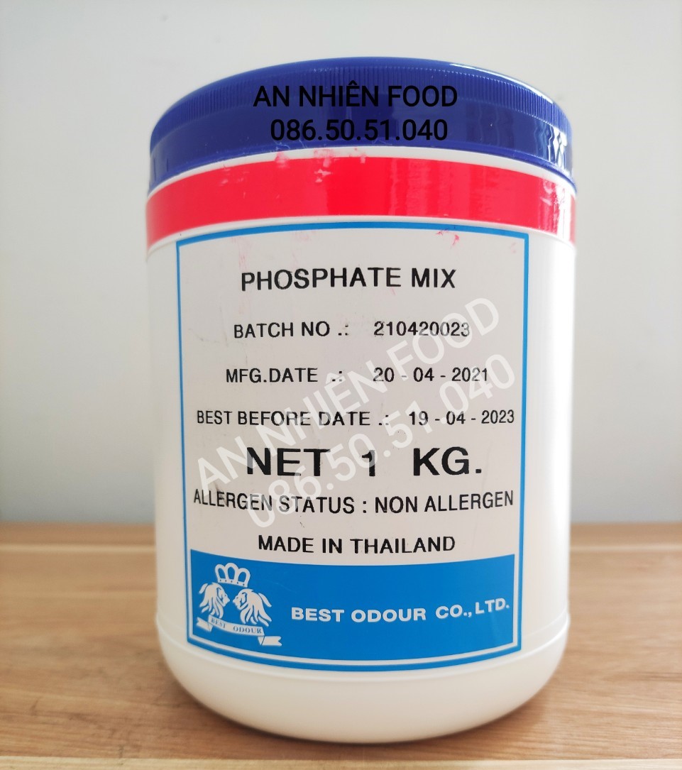 Phosphatemix Phụ Gia Tạo Giòn Dai Dùng Cho Giò Chả, Pate, Xúc Xích, Thịt