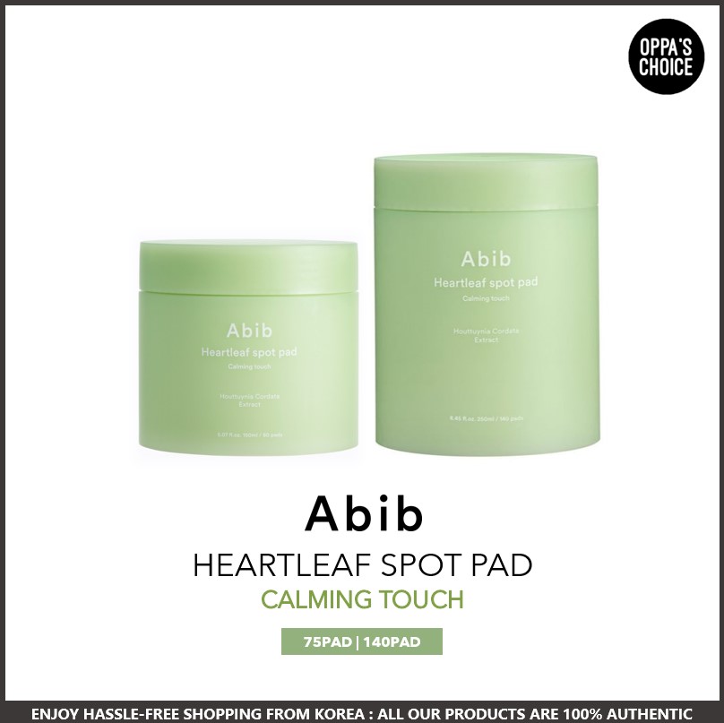 Abib heartleaf spot pad calming touch 80pads/180pads