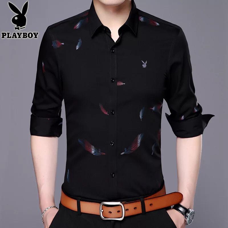 Áo Sơ Mi Nam cao cấp phối lông vũ,trang trọng đẳng cấp cho ae phái mạnh Y788