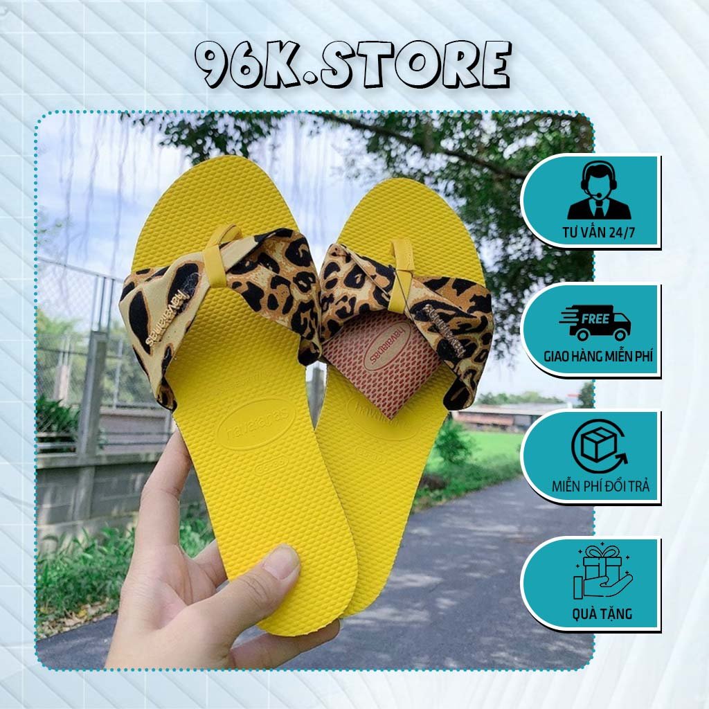 Dép Lào/Dép kẹp xốp ép kèm charm Chất Liệu Cao Su Mẫu Nơ