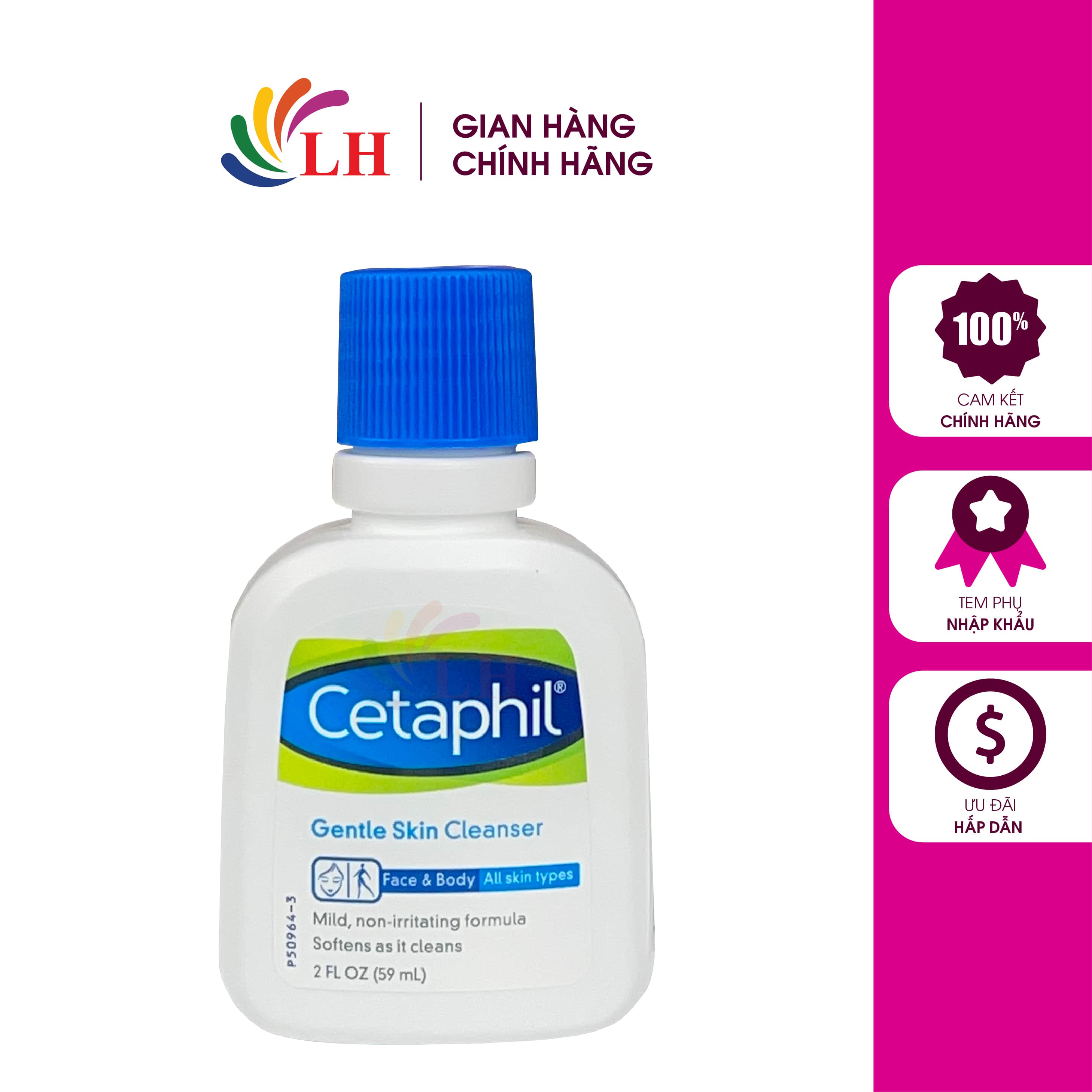 Sữa rửa mặt Cetaphil Gentle Skin Cleanser giúp làm sạch da
