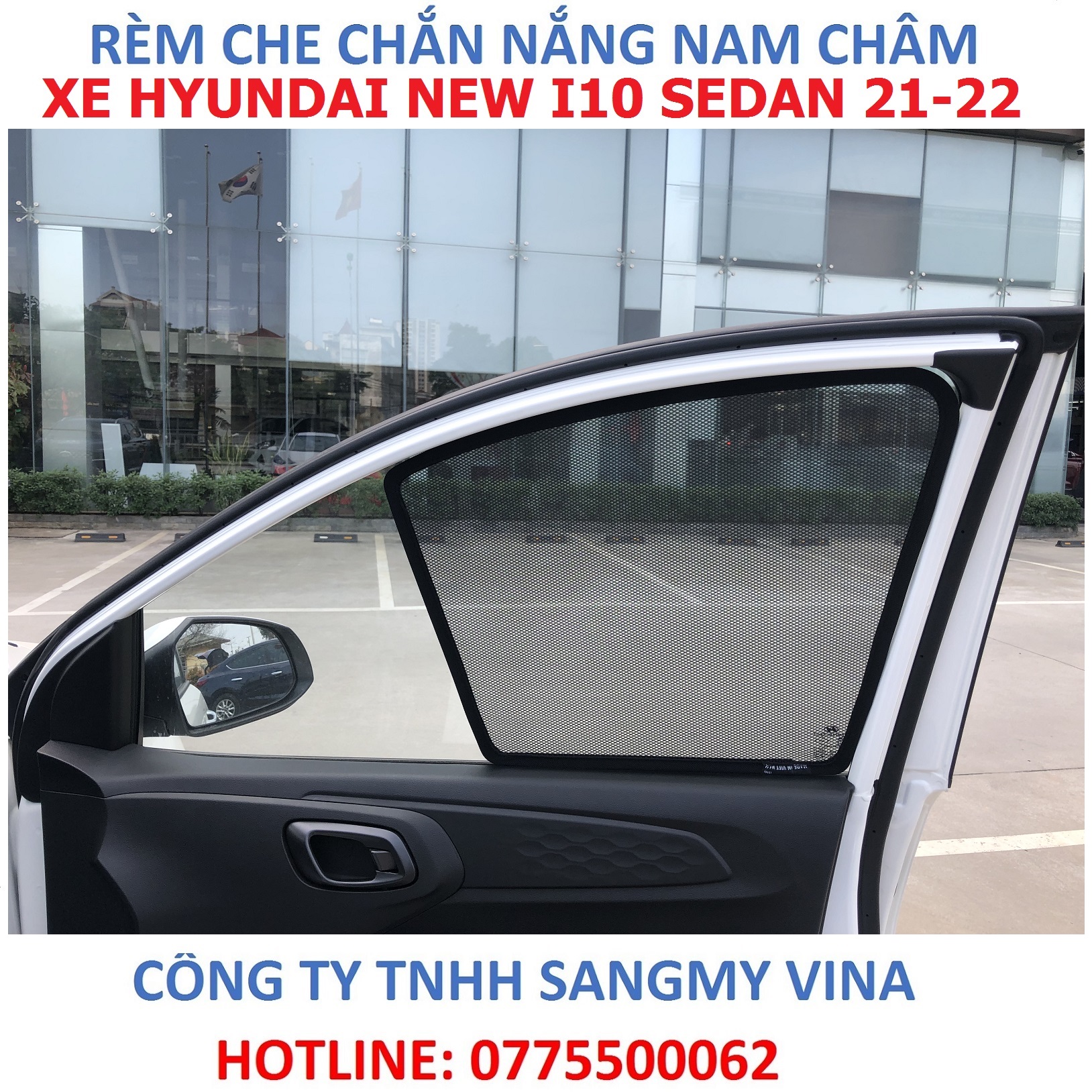 rèm che chắn nắng nam châm xe hyundai new grand I10 sedan 21-22