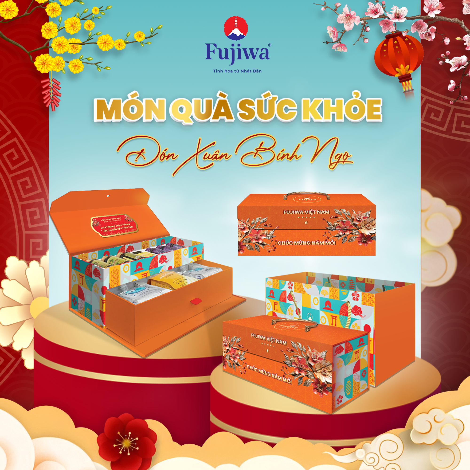 Fujiwa Hộp Quà Tết Cao Cấp 2026 Món Quà Sức Khỏe