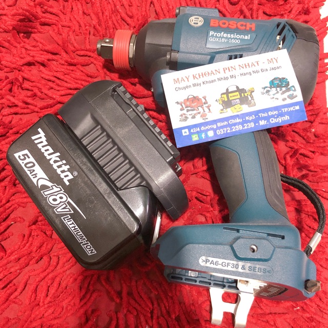 [HCM]Đế chuyển từ pin makita sang máy Bosch