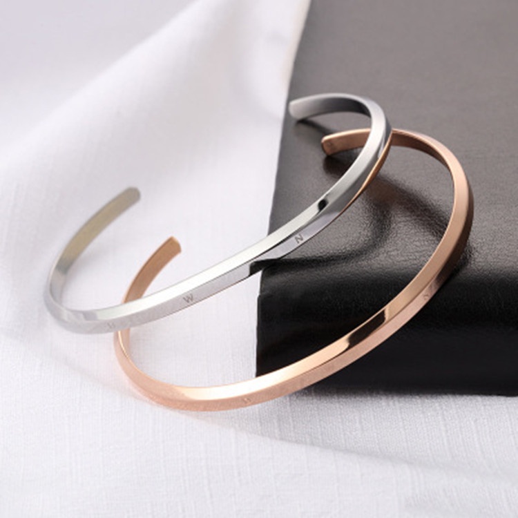 Vòng lắc tay đôi cuff dw unisex bản đẹp không gỉ . vòng tay đôi cuff dw nam nữ tình yêu - lado68