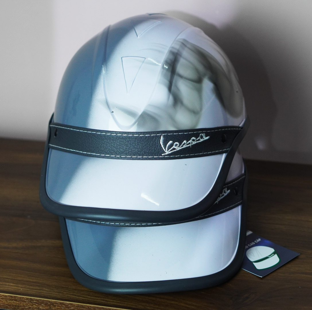Mũ bảo hiểm kết lưỡi trai VESPA SƠN KHÓI nam nữ nón bảo hiểm kết lưỡi trai vespa