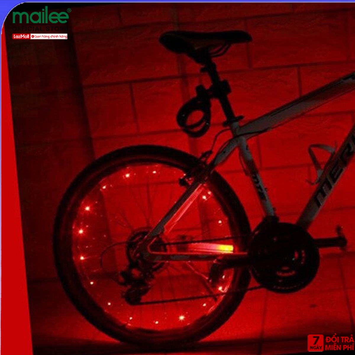 Đèn xe đạp trang trí bánh xe sạc điện usb dài 2.2m led đom đóm led fairy