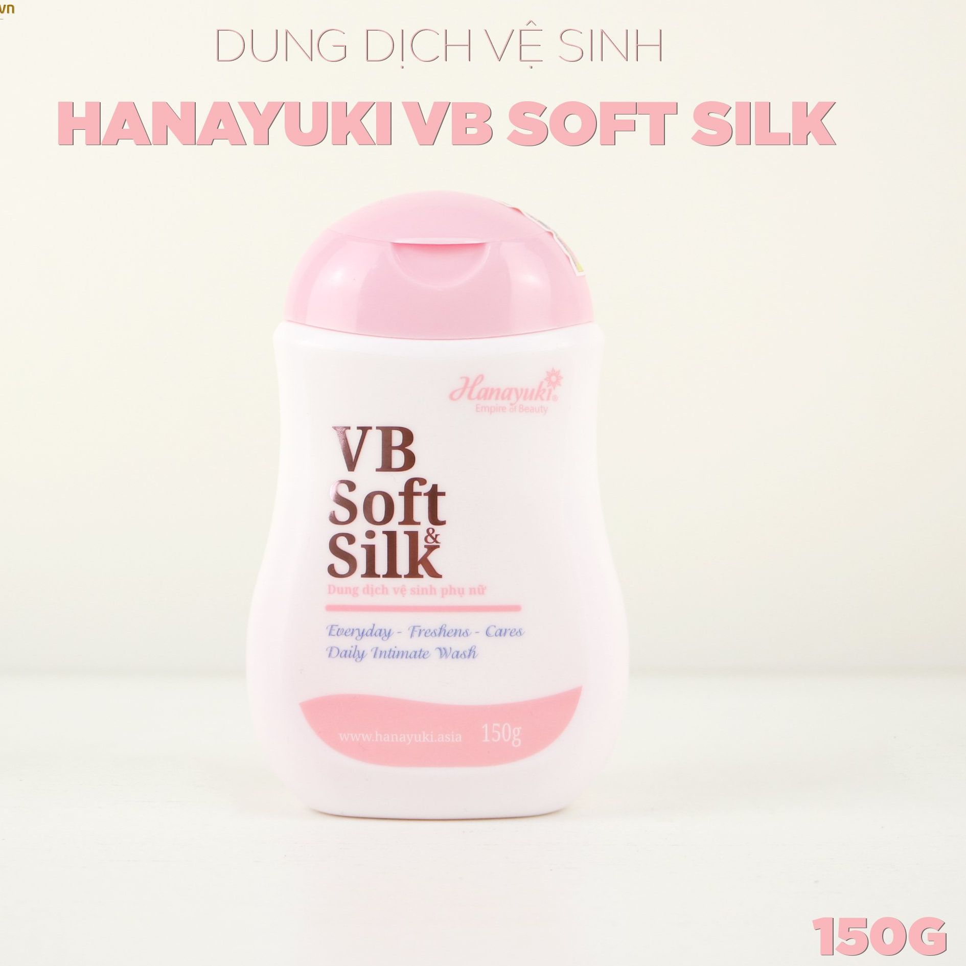 Dung dịch vệ sinh phụ nữ vb soft silk hanayuki 150g