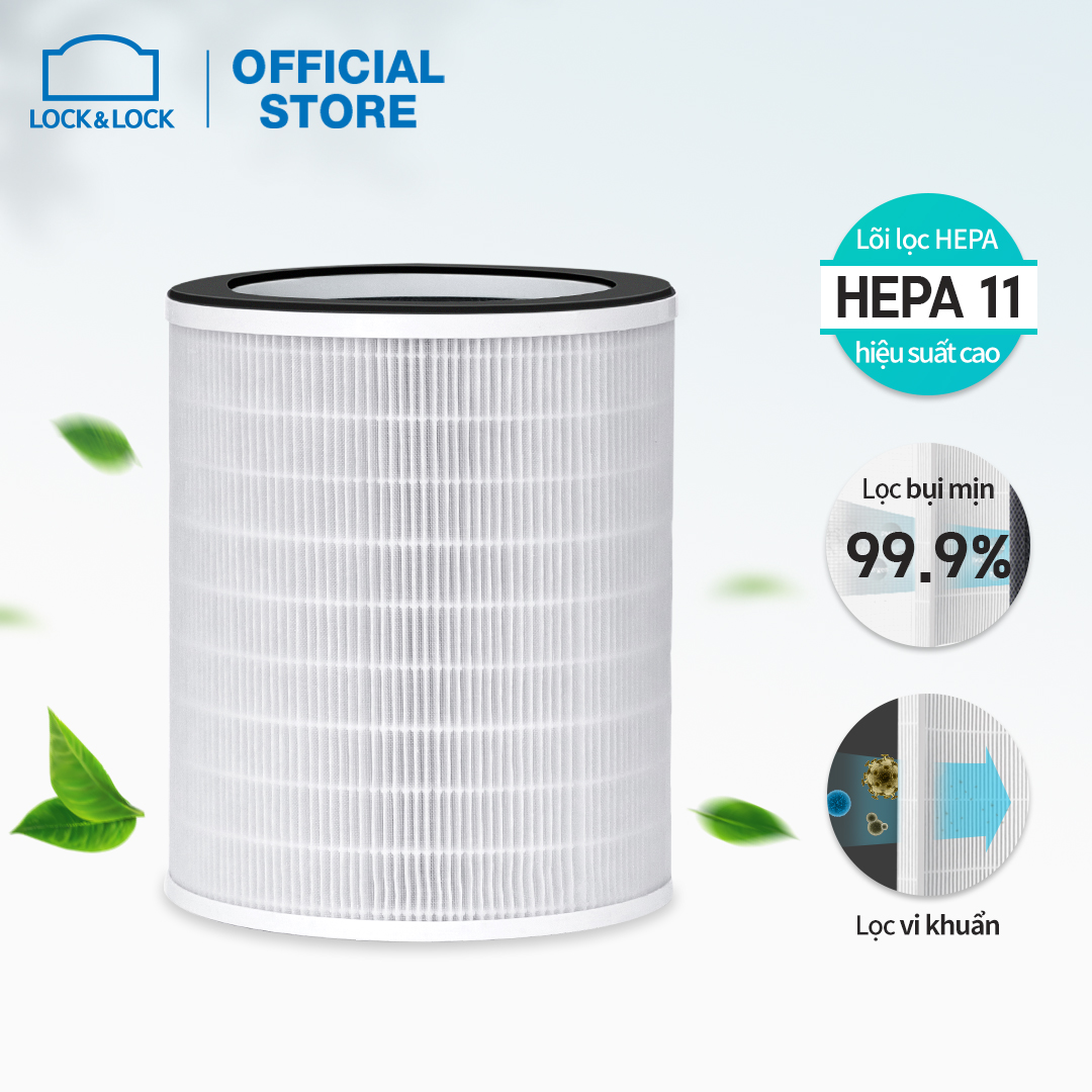 ENP124_FLT - Bộ lọc LockLock của máy lọc không khí ENP124WHT - Lõi HEPA, Lọc bụi mịn, khói, vi khuẩn