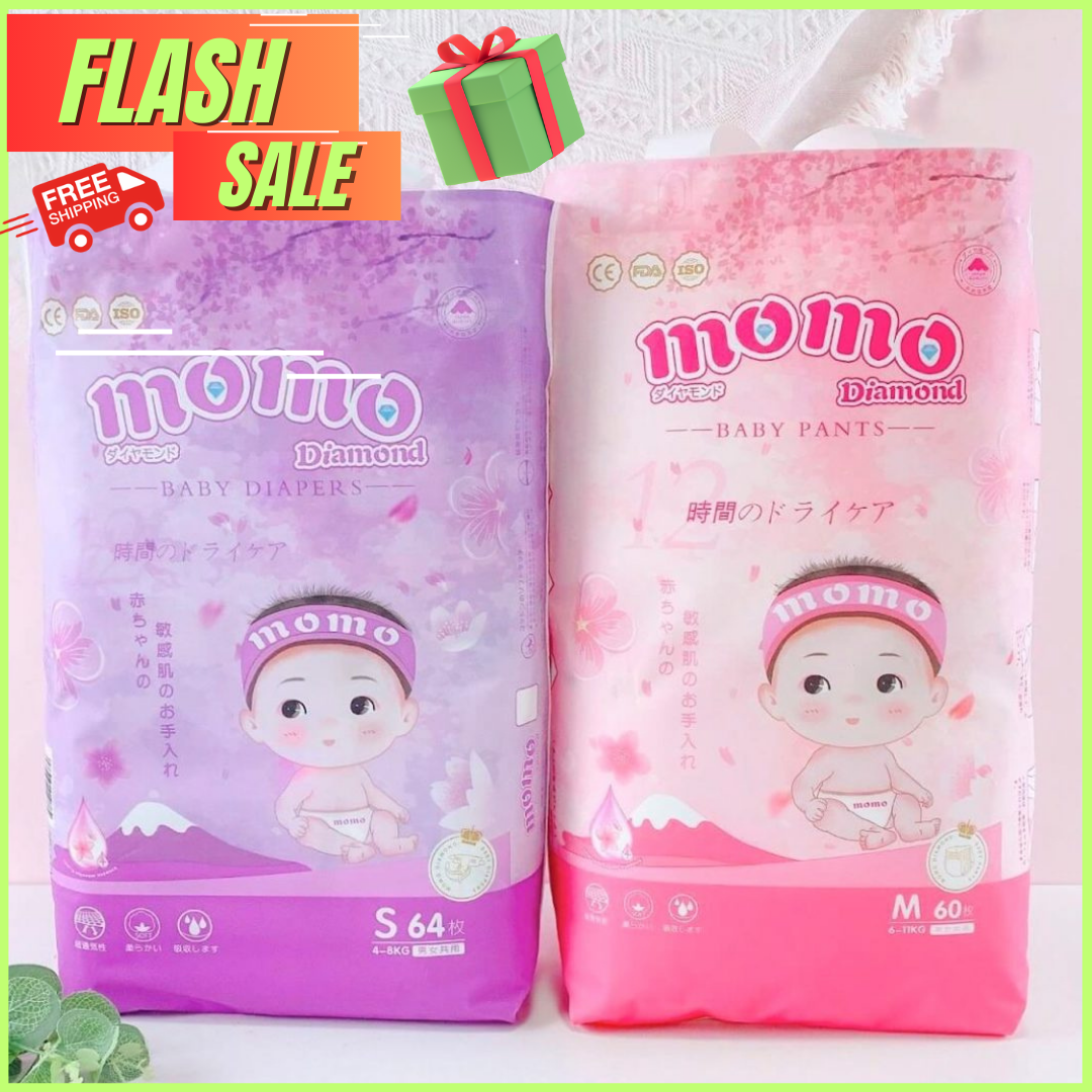 Bỉm tã dán /quần momotaro - momo diamond xuất nhật đủ size