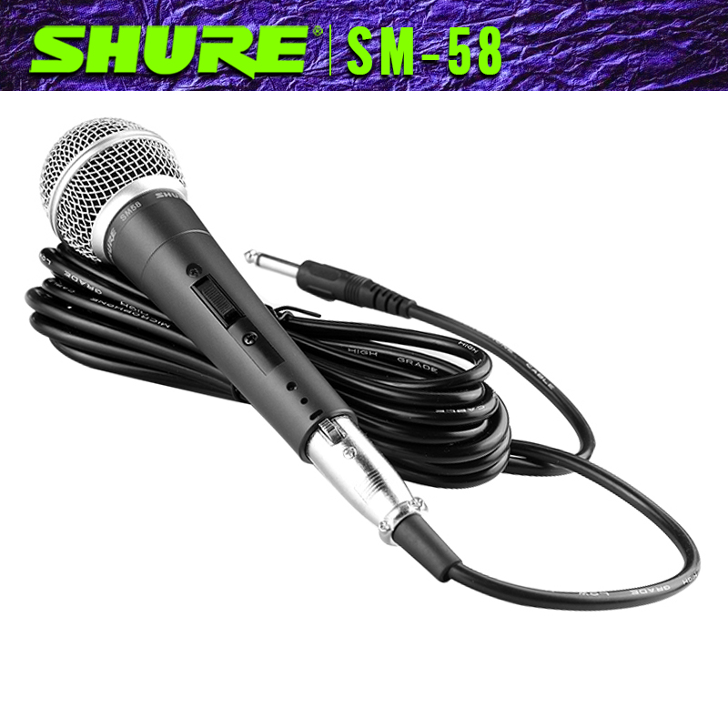 Micro karaoke có dây,shuer/sm58 micro có dây,micro hát karaoke,có trung âm và âm trầm rõ,giọng hát rõ và tràn đầy.Chống Hú,Chống Nhiễu Tốt