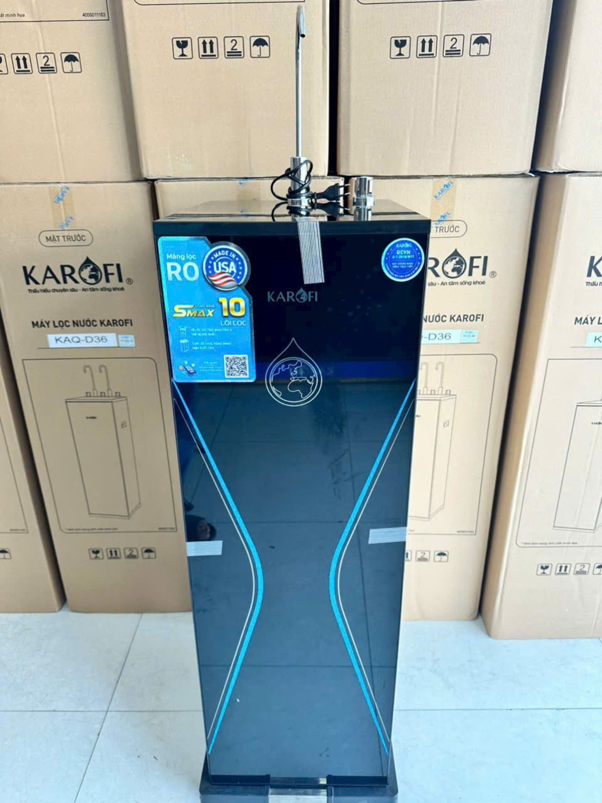 [Trả góp 0%Máy lọc nước Karofi KAQ-D36 - Bảo hành chính hãng 3 năm