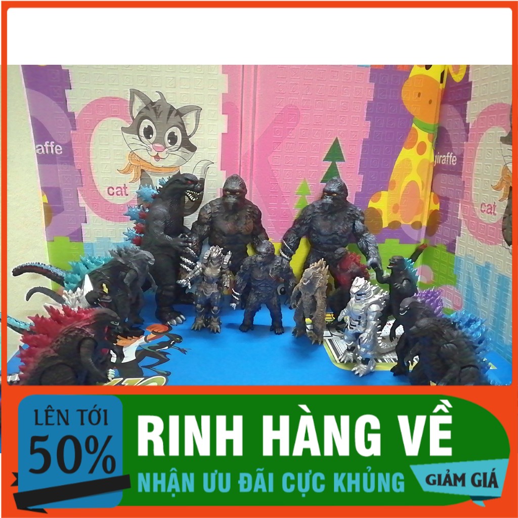 Combo 2 mô hình Godzilla & King Kong