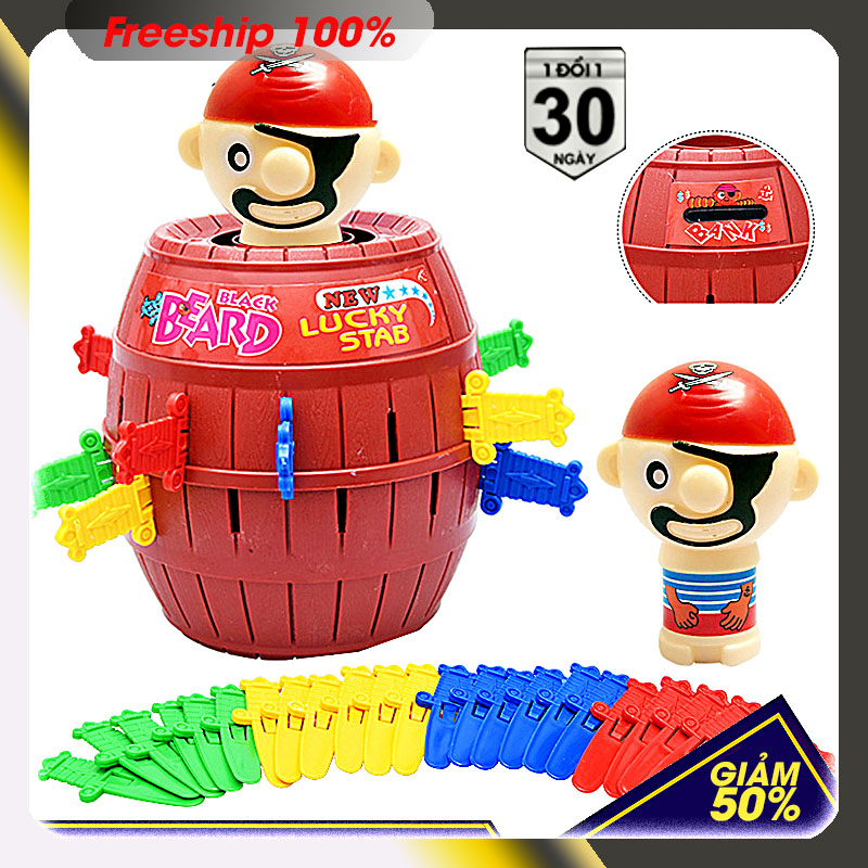 Đồ chơi kiếm hải tặc trẻ em cao 20(luôn đầu) ngang 14 cm -16 kiếm, chất liệu nhựa ABS , đem lại niềm vui cho các bé.bền đẹp rẻ.