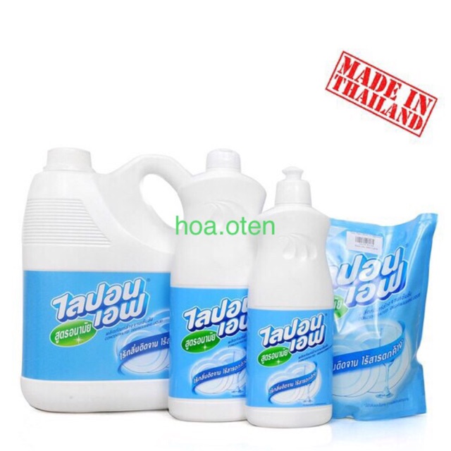 Nước Rửa Chén Bát Thái Lan Lipon Ưu Thế Vượt Trội 800ml và 500ml