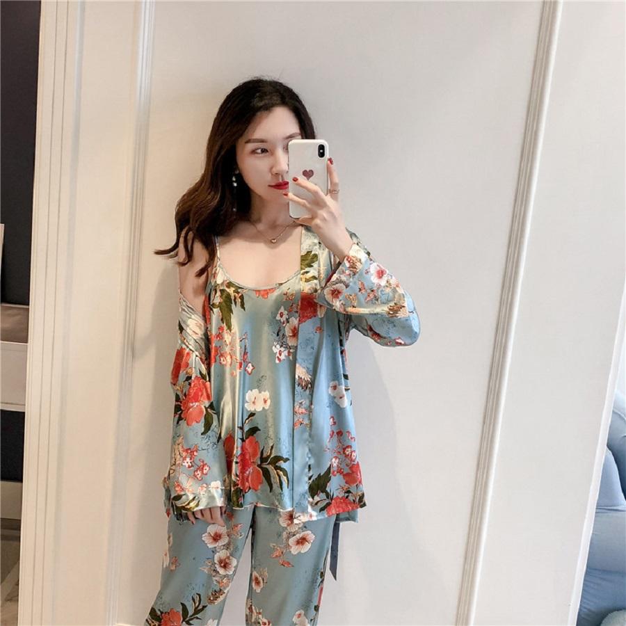 Set ngủ lụa 3 món sang chảnh