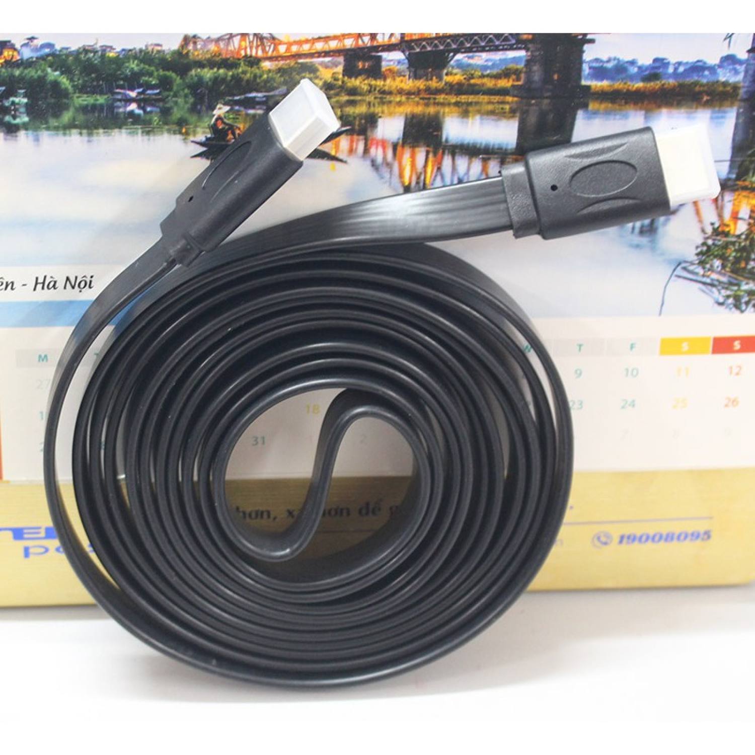 Dây hdmi dẹp 10m / 15m / 20m - chuẩn 1.4 full hd - full box