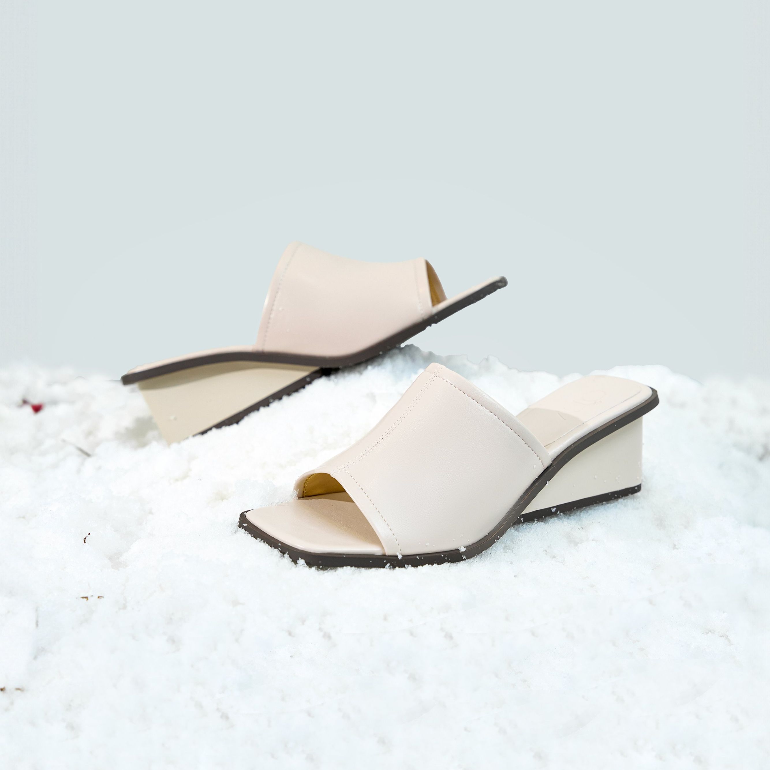 Olv - dép carla cream heels