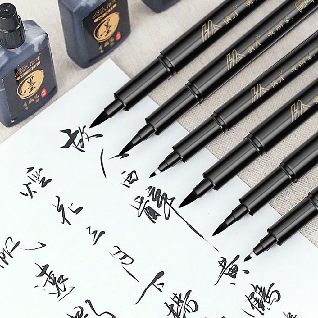 Bút cọ viết thư pháp calligraphy bút viết thư pháp nhiều ngòi có thể đổ mực