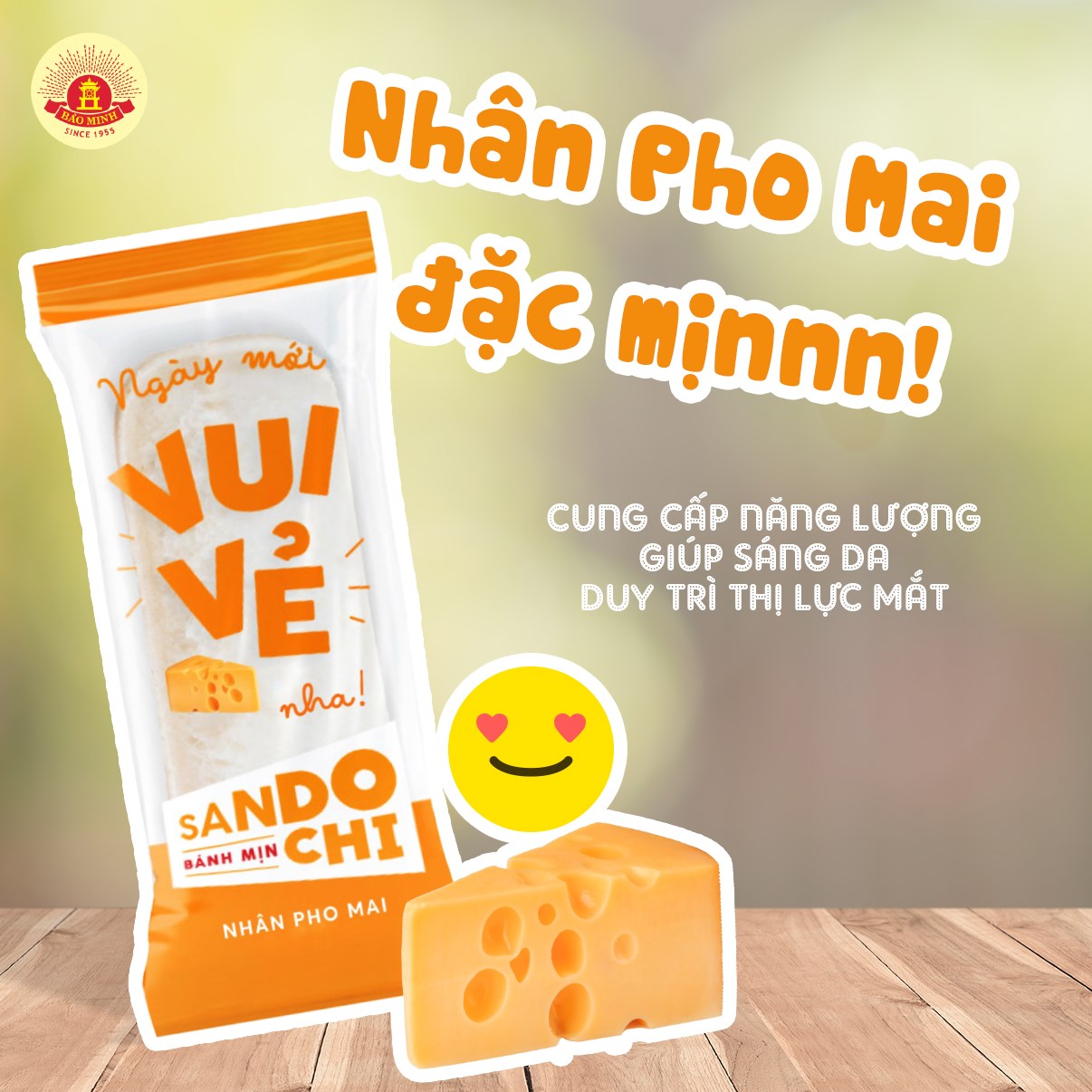 Bánh Sandochi vị Phomai Bảo Minh 100g (Bánh Mịn)