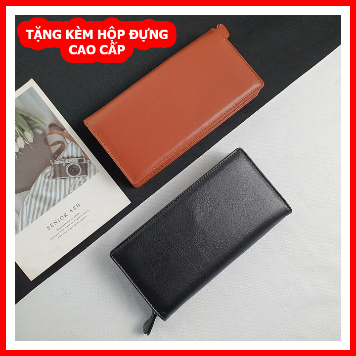 _ da thật_ ví cầm tay nam nữ da bò thật vn121 - 100% da bò thật, bảo hành 3 năm, clutch cầm tay nam da bò cao cấp chất lượng cao, ví dài nam cao cấp