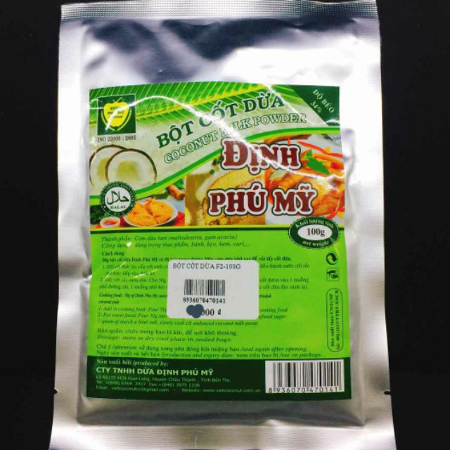 Bột cốt dừa định phú mỹ 100gr