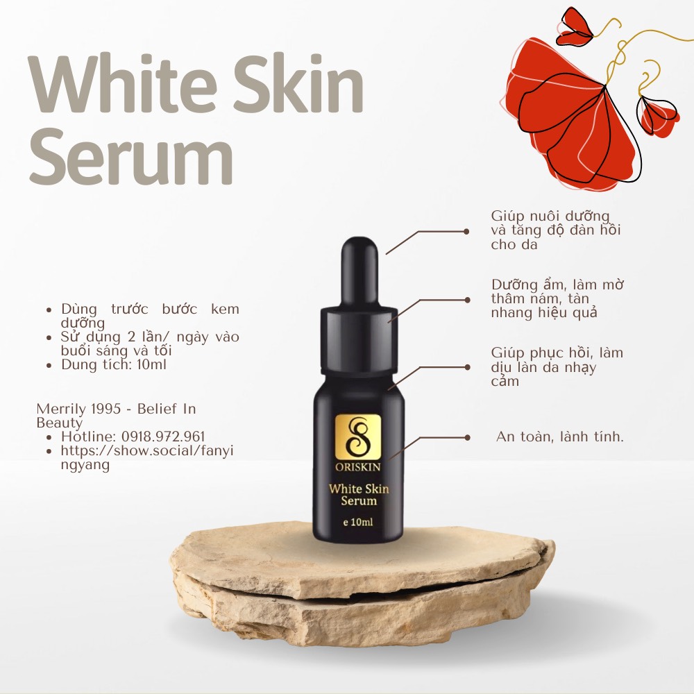 Serum Phục Hồi, Dưỡng Trắng Da Oriskin White Skin Serum