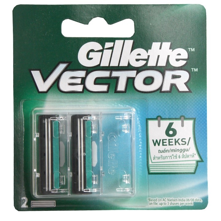 2 Lưỡi dao cạo Gillette Vector